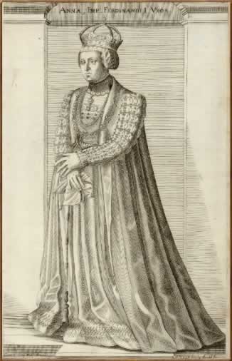 Anne Of Bohemia And Hungary 1503-1547 - Antique Portrait